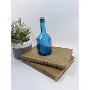 Wheaton NJ Small Blue Glass Bottle